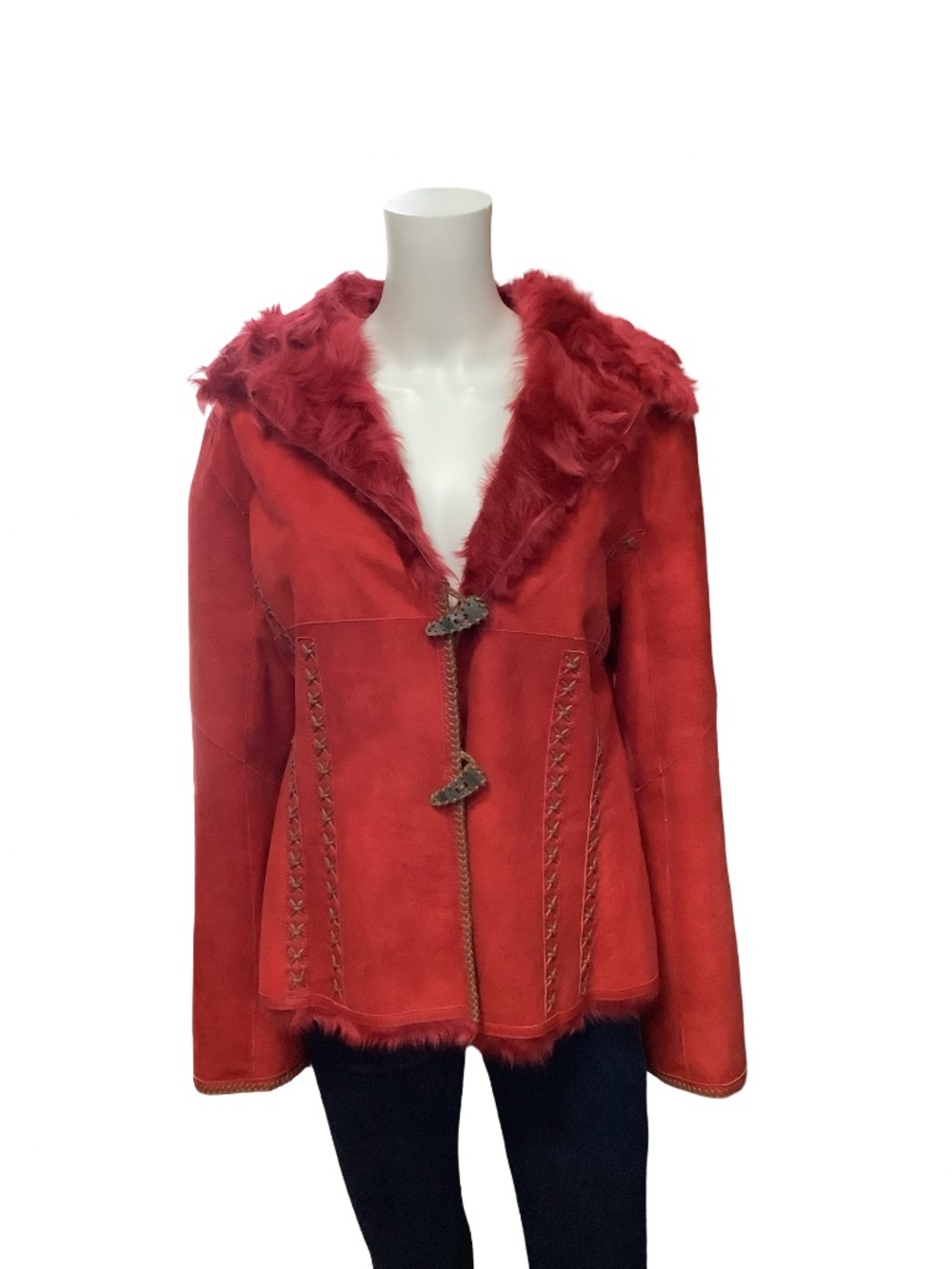 Suede Collared Jacket - Picture 1 of 3